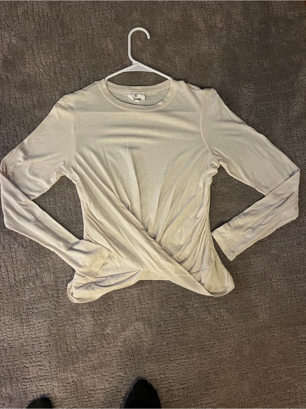 BKE Long-Sleeve Twist Front Top